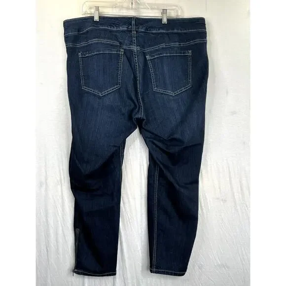 Torrid women's dark wash tapered ankle jeans, size 20 - Picture 4 of 11